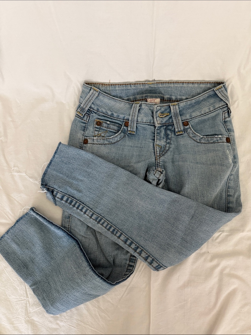 True Religion Women's Light Blue Skinny Jeans